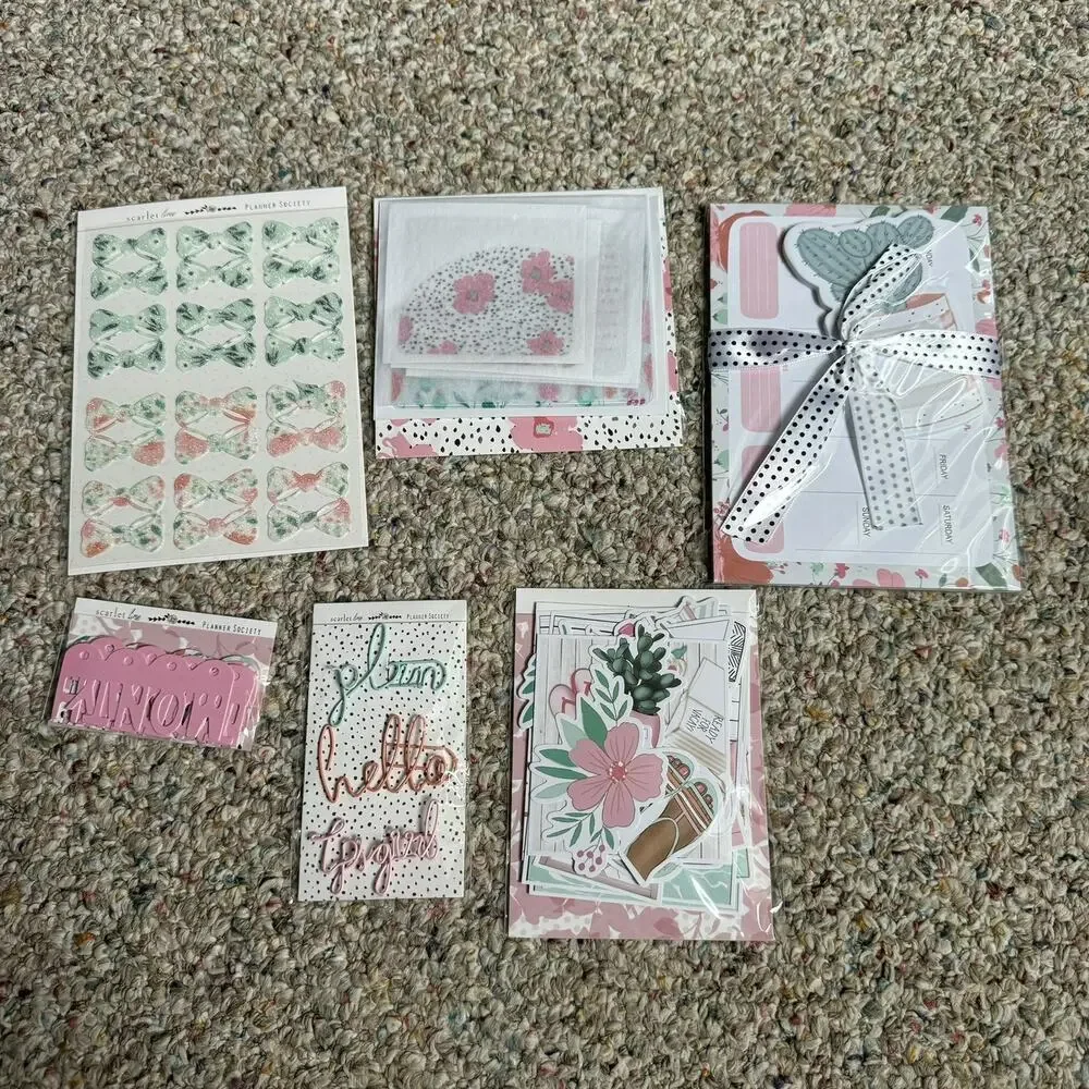 The Planner Society July 2020 Paper Kit NEW Floral Junk Journal Planners